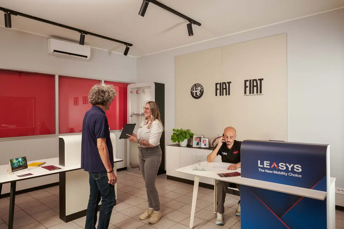 Accoglienza cliente per un noleggio a lungo termine Leasys · Dionisi Rent&Service · dionisigroup.it